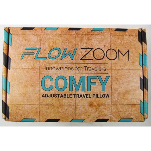 Memory Foam Comfy Travel Pillow for Airplanes & Car Rides Gray - Picture 3 of 4